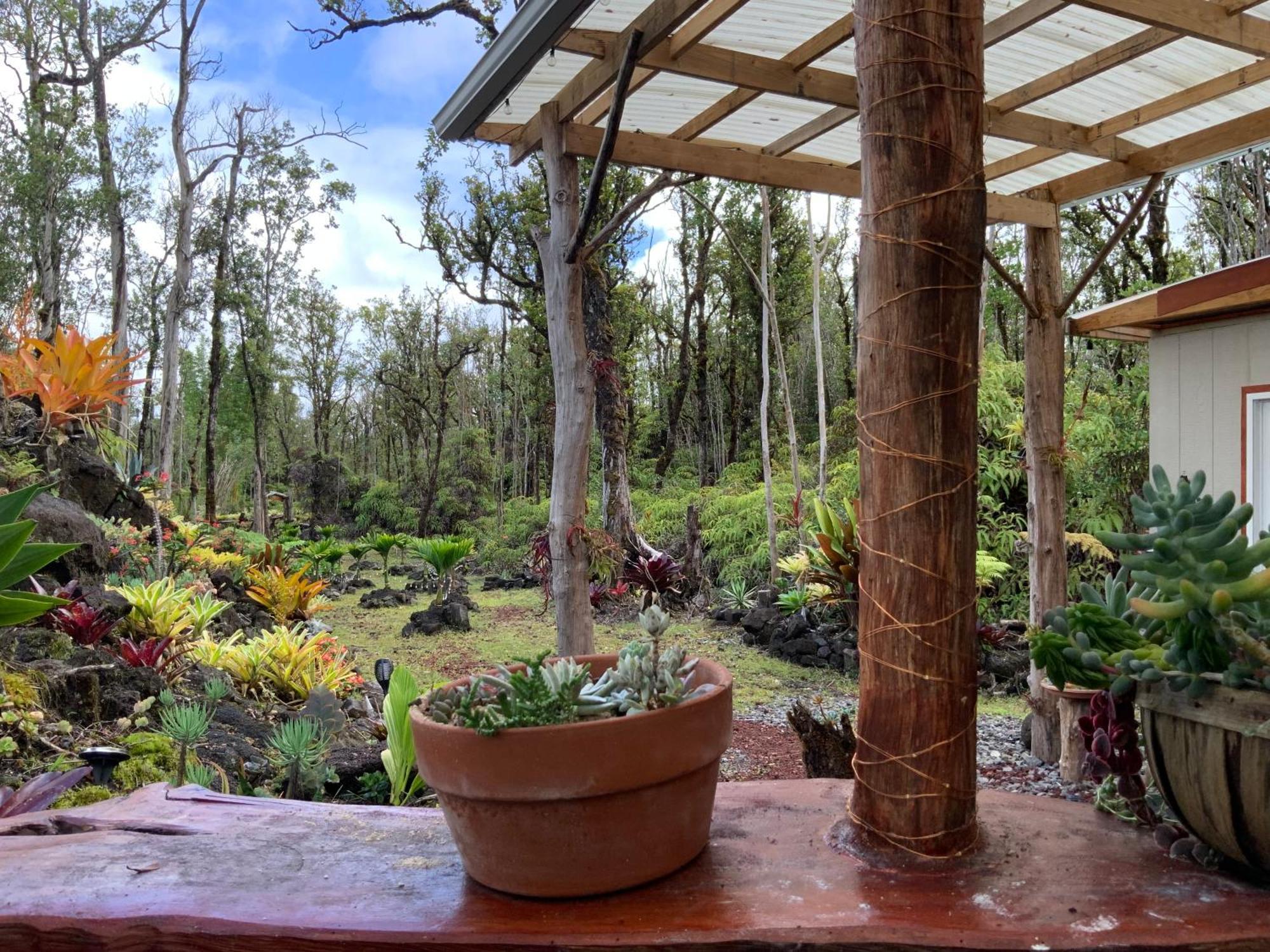Exotic Garden Cottage At Amazing Volcano Fissure Mountain View Exterior photo